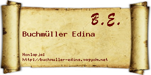 Buchmüller Edina névjegykártya