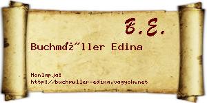 Buchmüller Edina névjegykártya